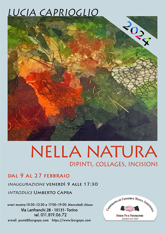 Locandina 2024-02-09 Lucia Caprioglio "Nella Natura"