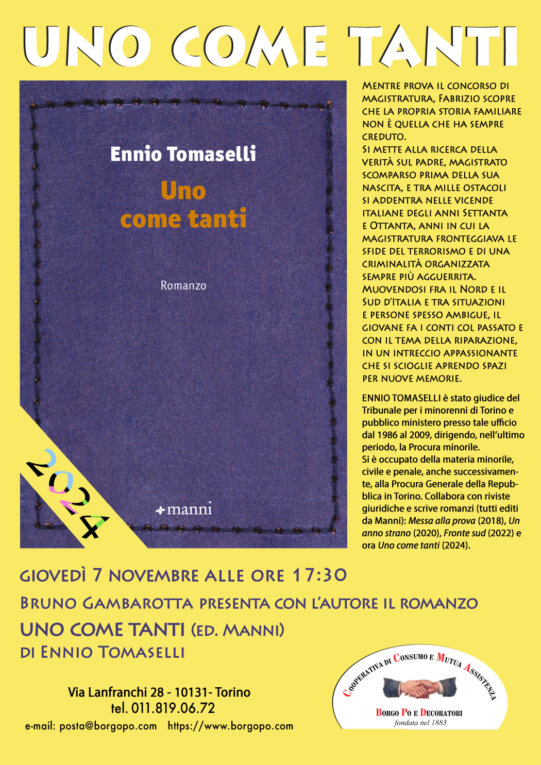 locandina Presnt UnoComeTanti Ennio Tomaselli